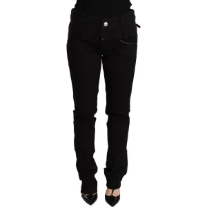 Acht Chic Low Waist Skinny Black Denim