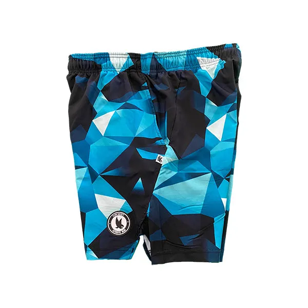 Boys Turquoise Diamond Geo Short