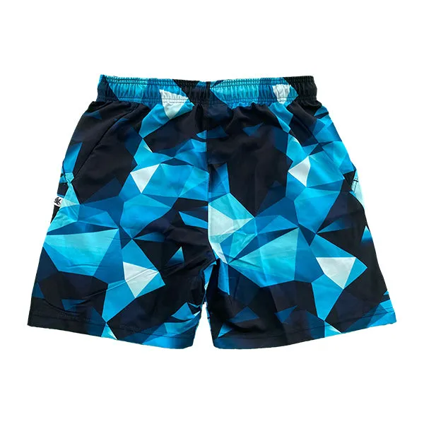 Boys Turquoise Diamond Geo Short