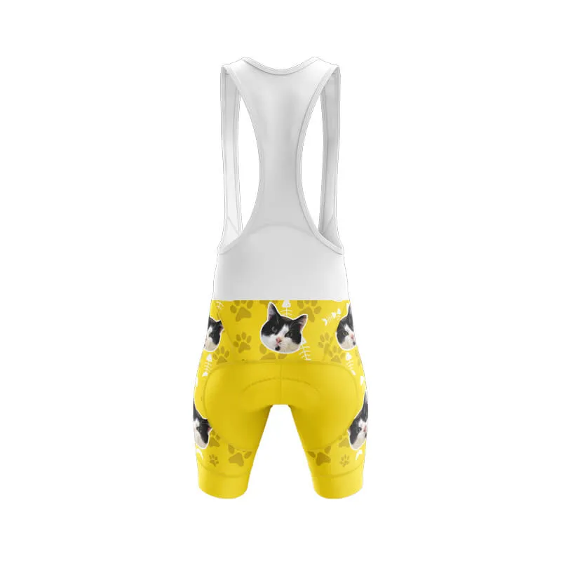 Cat Custom Face Bib & Shorts (Yellow)