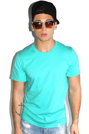 Core Crewneck Tee-Teal