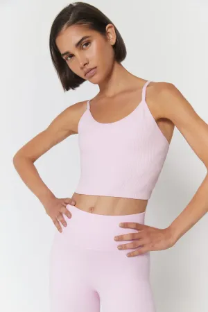 Entice Seamless Crop Tank, Bella Pink