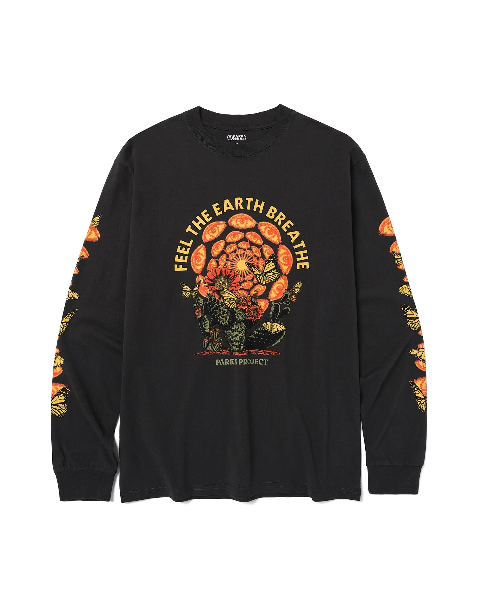 Feel The Earth Breathe Butterfly Long Sleeve Tee