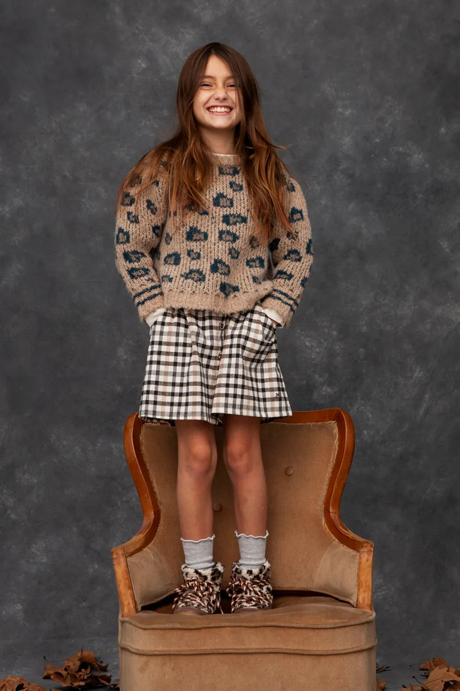 Girls Sweater Tocoto Vintage Knit Animal (Size 14 left)