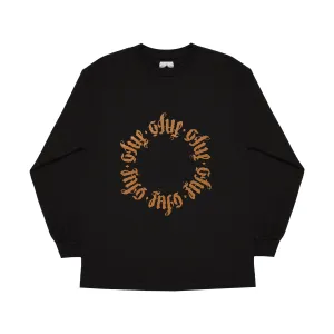 Glue Casting Circles Long Sleeve Tee Black