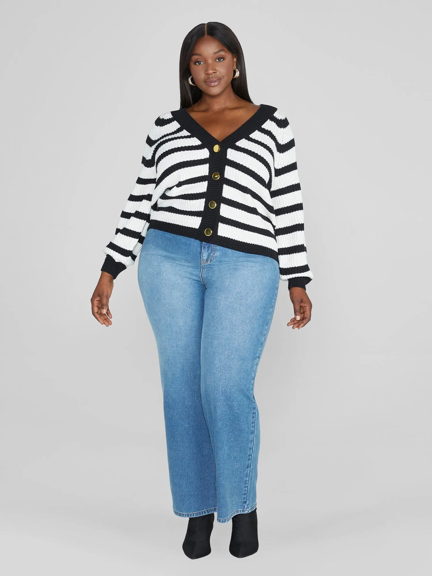 Jaya Striped Cardigan