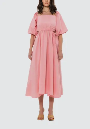 Louise Midi Dress | Pastel Pink