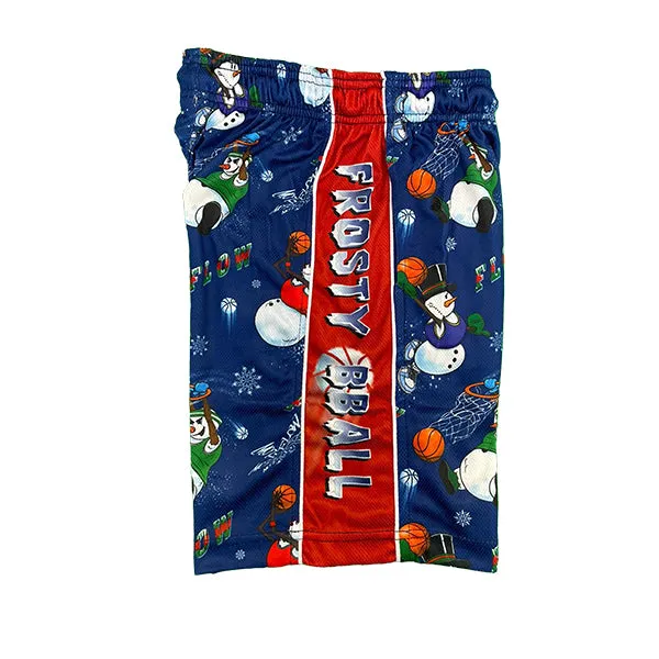 Mens Snowman Frosty Bball Short