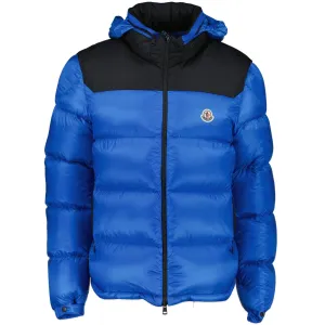 MONCLER 'PEUPLIER' DOWN JACKET BLUE & BLACK