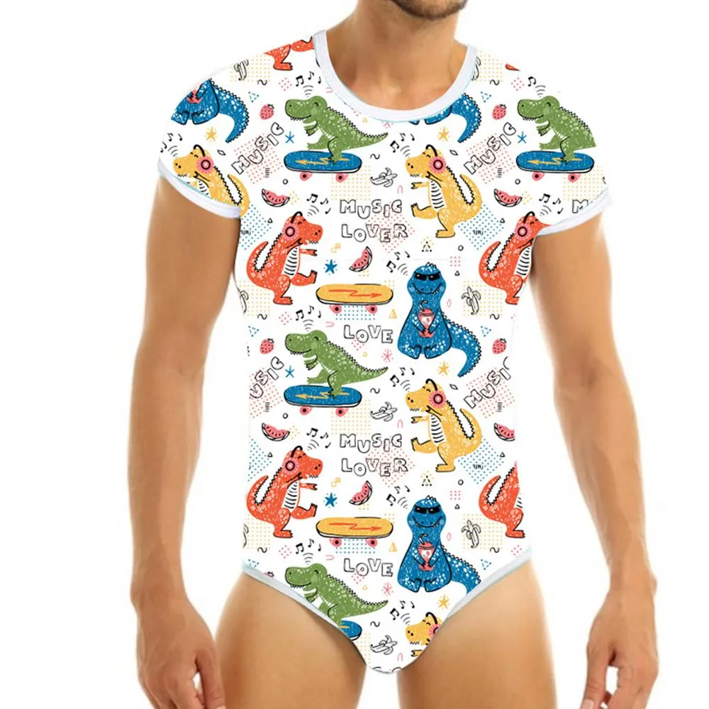 Music Lover Dino Onesie