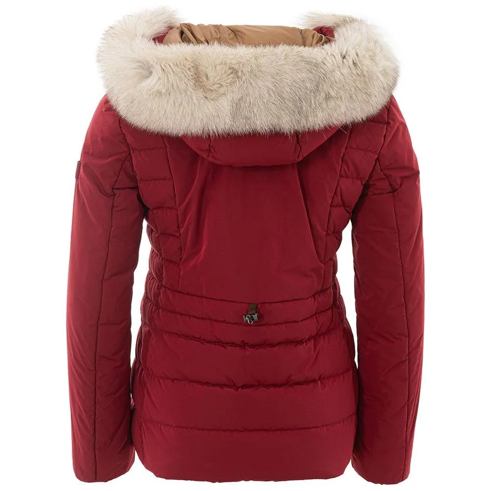 Peuterey Bordeaux Elegance Ladies Polyester Jacket