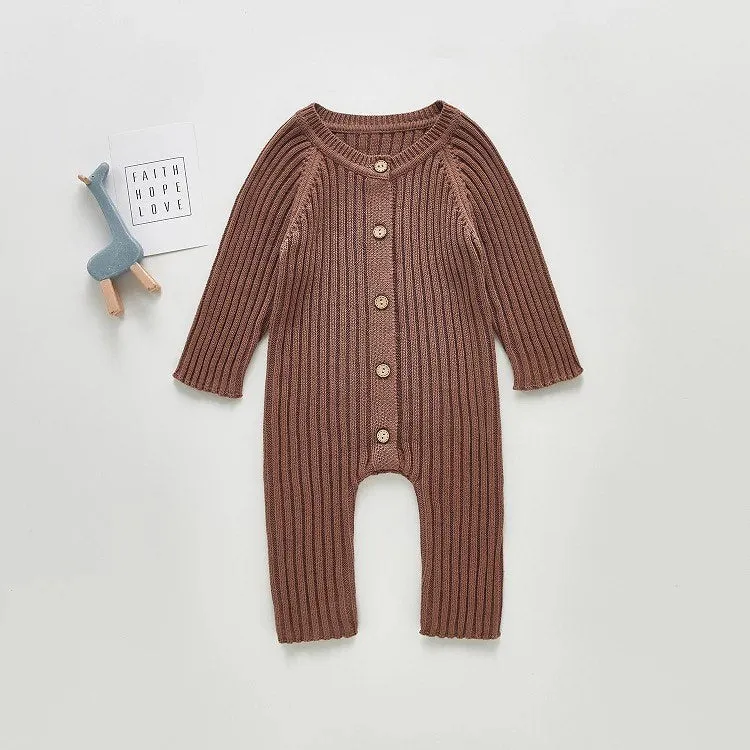 Rib Knitted Baby Jumpsuit