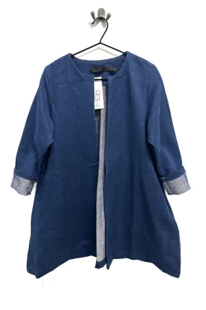 Swing - Tight Organic Denim Coat No Bows