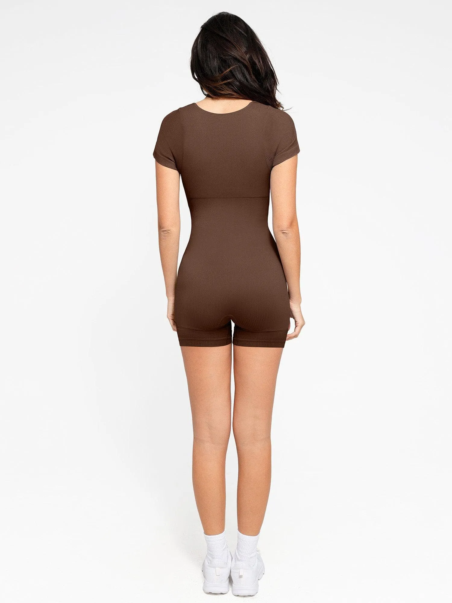 The Shapewear Romper Seamless Ribbed Sport