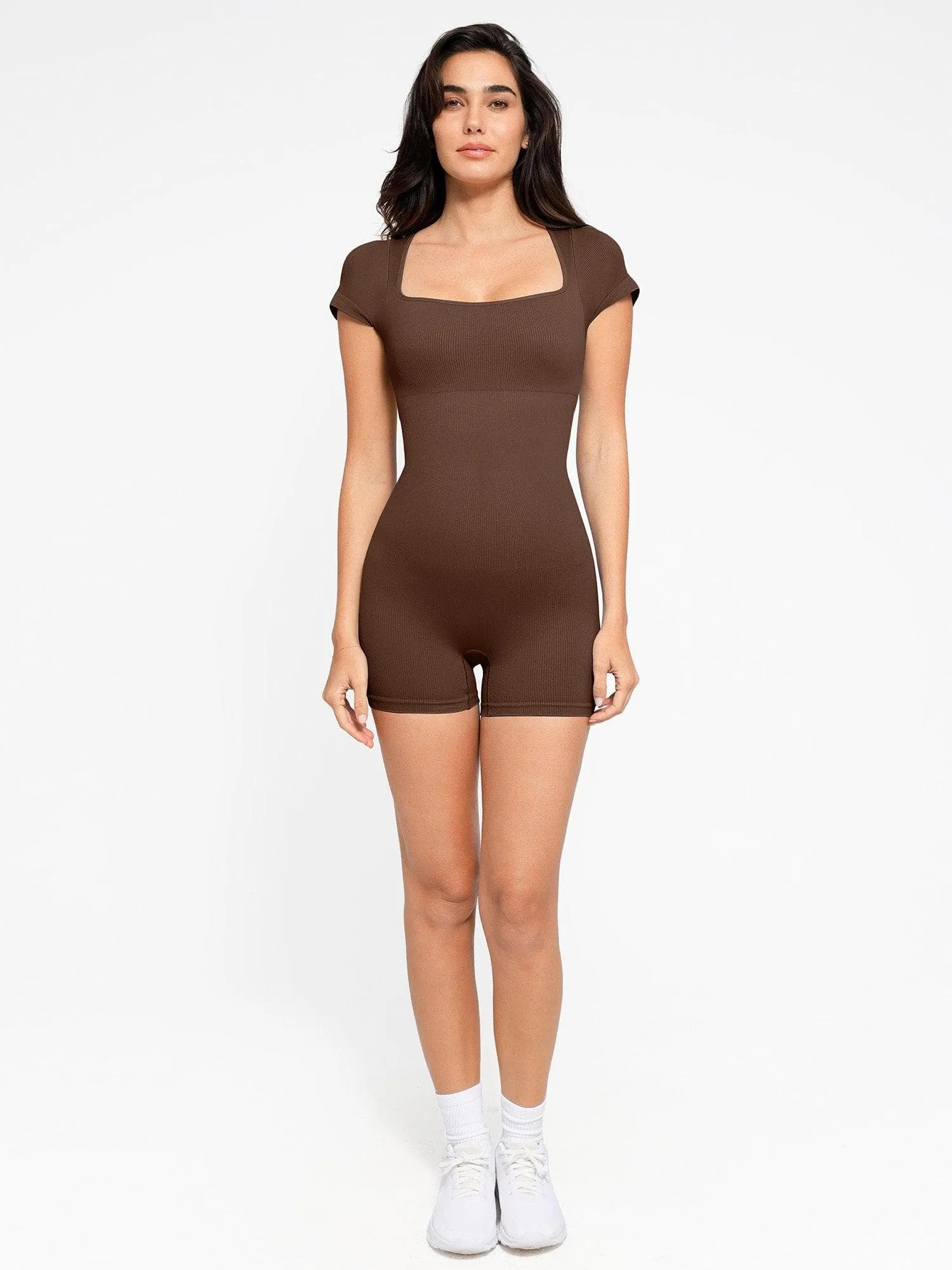 The Shapewear Romper Seamless Ribbed Sport