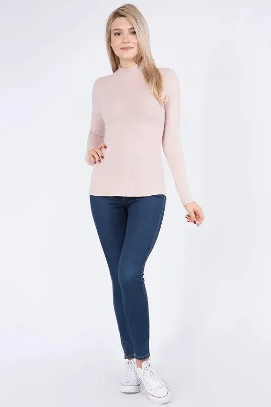 Ultra-Plush Mock-Neck Top